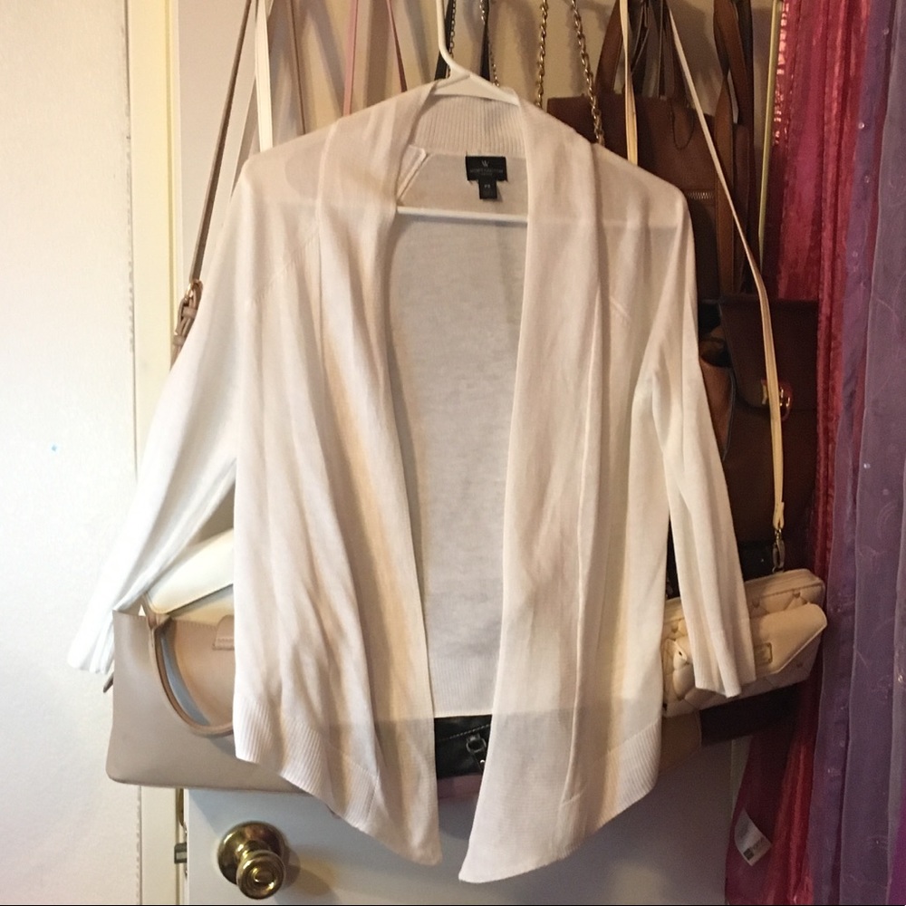 JcPenney White Cardigan